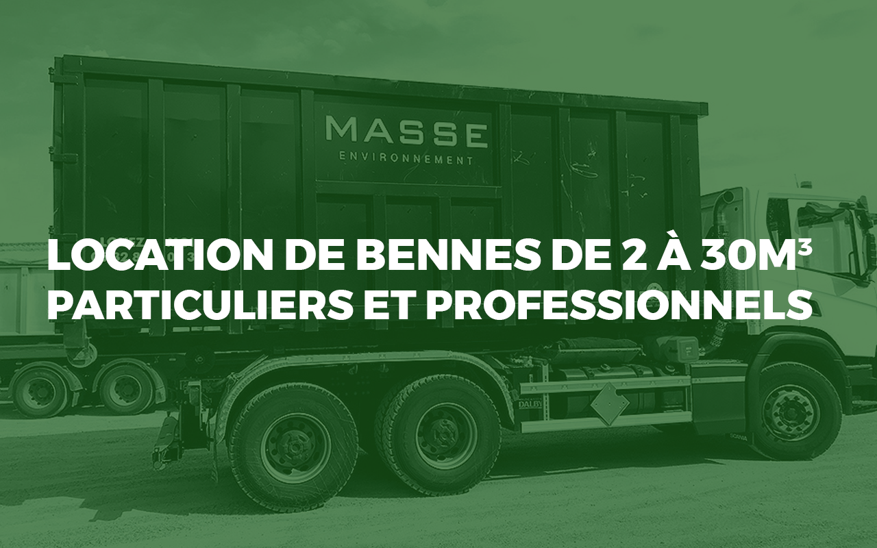 Société de recyclage Masse Environnement, Location de bennes en Gironde